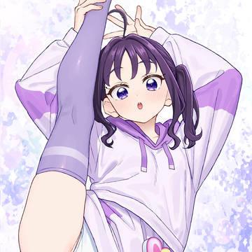 ダンスで鍛えた身体の柔らかさを見せてくれるこころちゃん