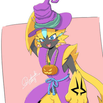 ゾロアークのホロウェアを勝手に拝借して背徳感なゼラにゃん