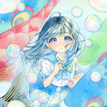 5月の空に舞う