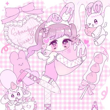 Strawberry bunny🩷