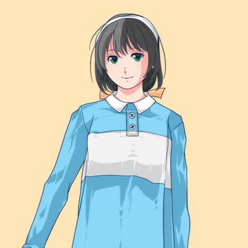 水色の服