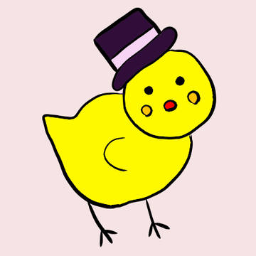 帽子のひよこ