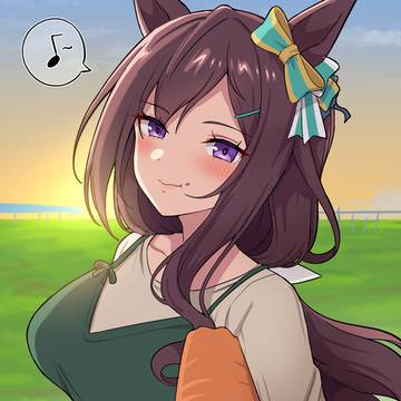 夕方のお出かけにちょっとお茶目になったドーベル(32歳)