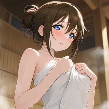 しずくと一緒に温泉💧♨️