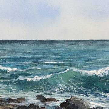 The sea surf
