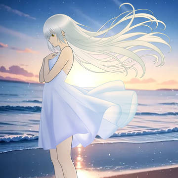 Benio on the beach