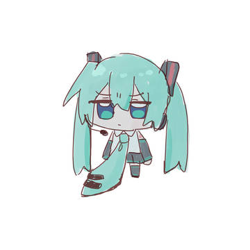 ネクタイがでっかくなった初音ミク