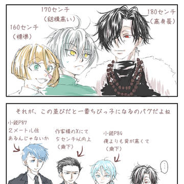 身長差とその他ラクガキ