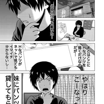 漫画を描く為に妹にパンツ借りる話
