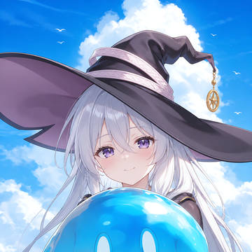 スライムを抱いたイレイナ