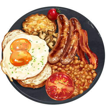 イギリス風の朝食