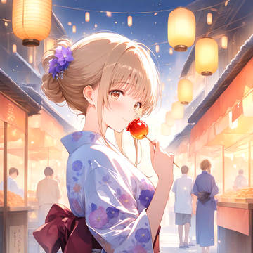 天使様と夏祭り