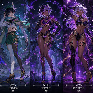 魅惑提瓦特:七神全员堕落黑皮辣妹设定全解