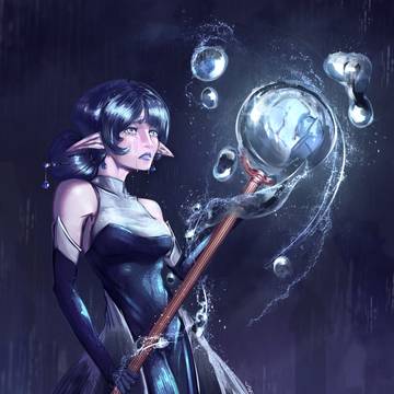 Tears blue as a sapphire