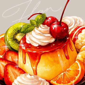 プリンアラモード