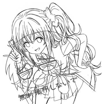 ギャルしずくちゃん下描き