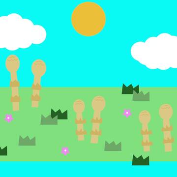 つくしのび放題スーパータイム イメージイラスト