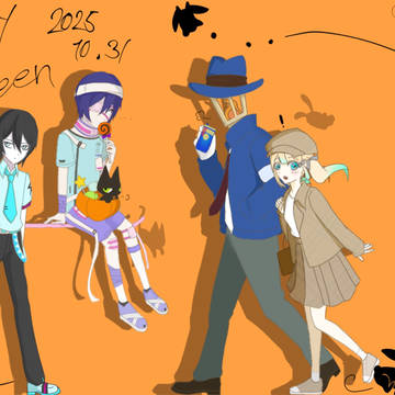 多分2025のハロウィンの時に描いたやつ