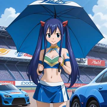 レースクイーンのウェンディ