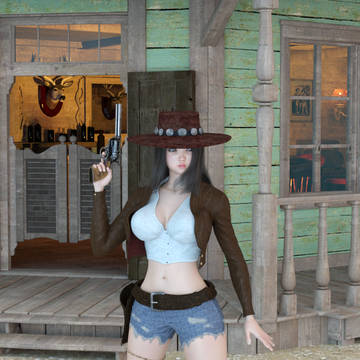 A Female Gunman