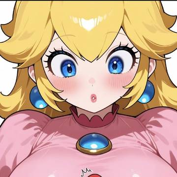 とても大きなピーチ姫に拾われる
