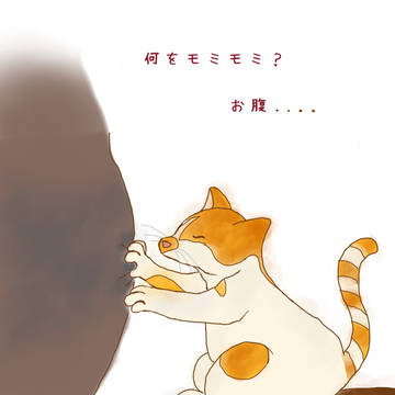 猫モミモミ