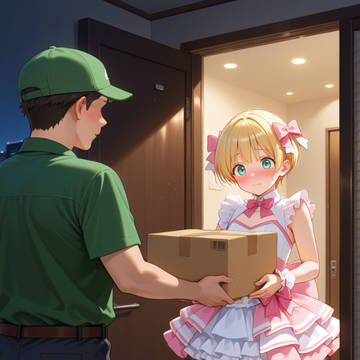 トータルコーディネート⑮|ピンクのフリルと優しい視線