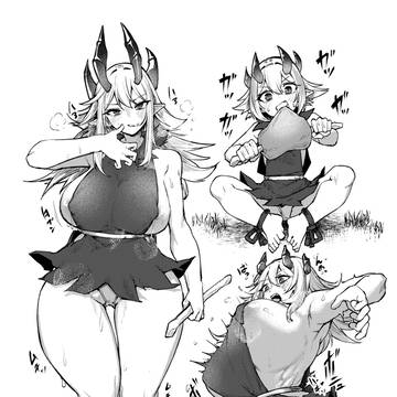 肉を食ったらデカくなるゴブリンちゃん