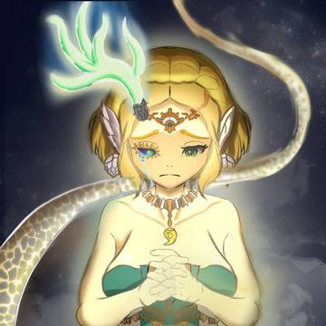 ゼルダ姫　ティアキン　龍化