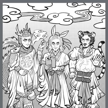 干支擬人化三兄貴
