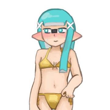 金色ビキニ