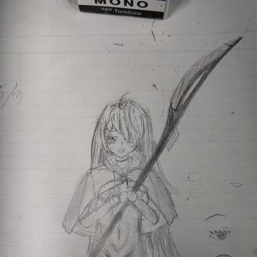 練習で描いた子