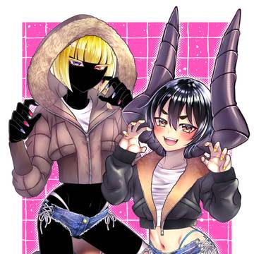 Skeb マネさん&アヅホさん