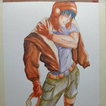 Watercolor pilot Toji