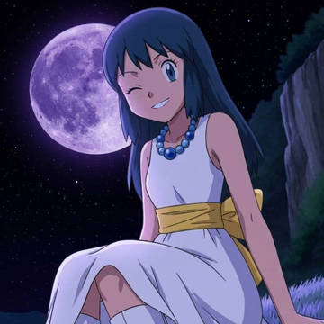 Hikari's pretty white dress