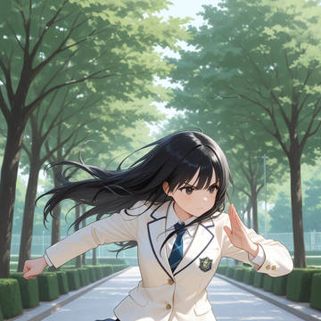 強風と戦ううちの子