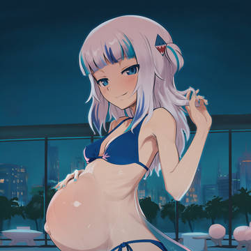 Gawr Gura Pool Vacation