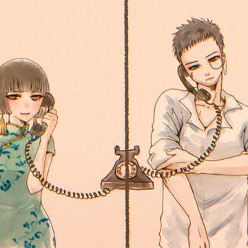 黒電話と二人