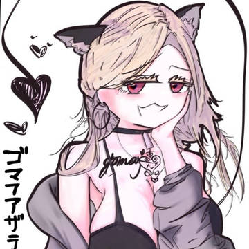 猫耳の金髪ギャルママ