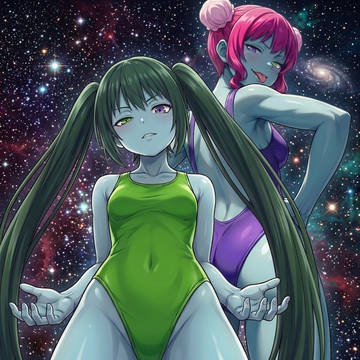 (二次創作)ハイグレ星人姉妹