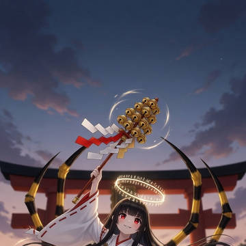 舞を奉納する名桑さん・2連