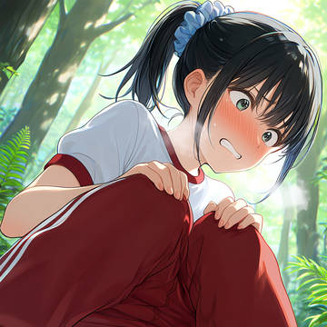 野ションする女の子