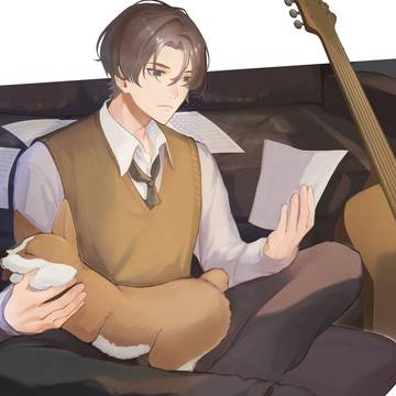 創作:考え事は片手で