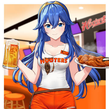 pixivリクエスト「フーターズのコスチュームを着たルキナ」