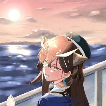 落日