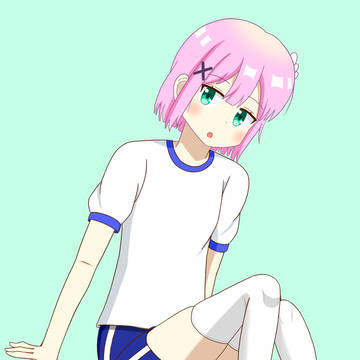 体操服姿でリラックスするちよもも🍑