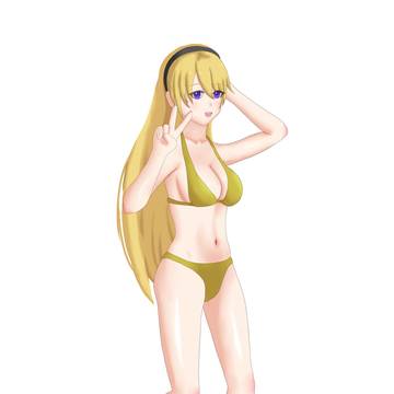 金髪の子