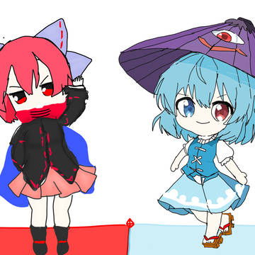 東方 多々良小傘 赤蛮奇