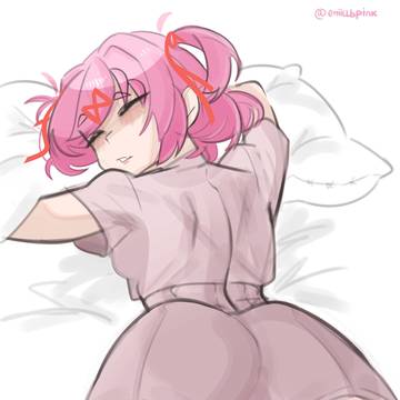 Natsuki relaxing