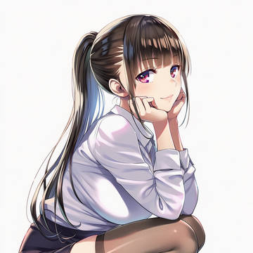 かがみこむモデルさん